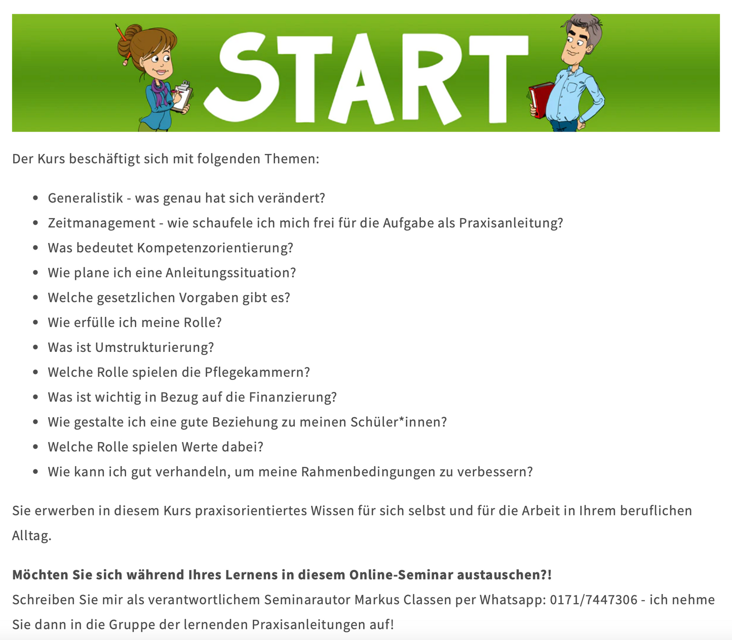 Fit bleiben als Praxisanleitung (24 UE) - Auch hier will ich mich auskennen: Generalistik, Anleitungssituationen, Lernprozesse