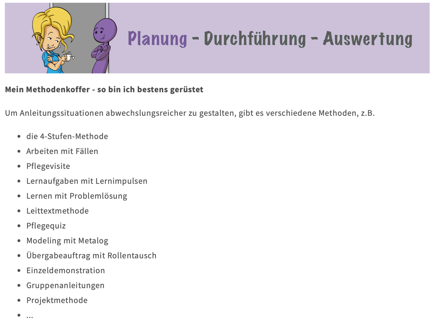 Fit bleiben als Praxisanleitung (24 UE) - Auch hier will ich mich auskennen: Generalistik, Anleitungssituationen, Lernprozesse