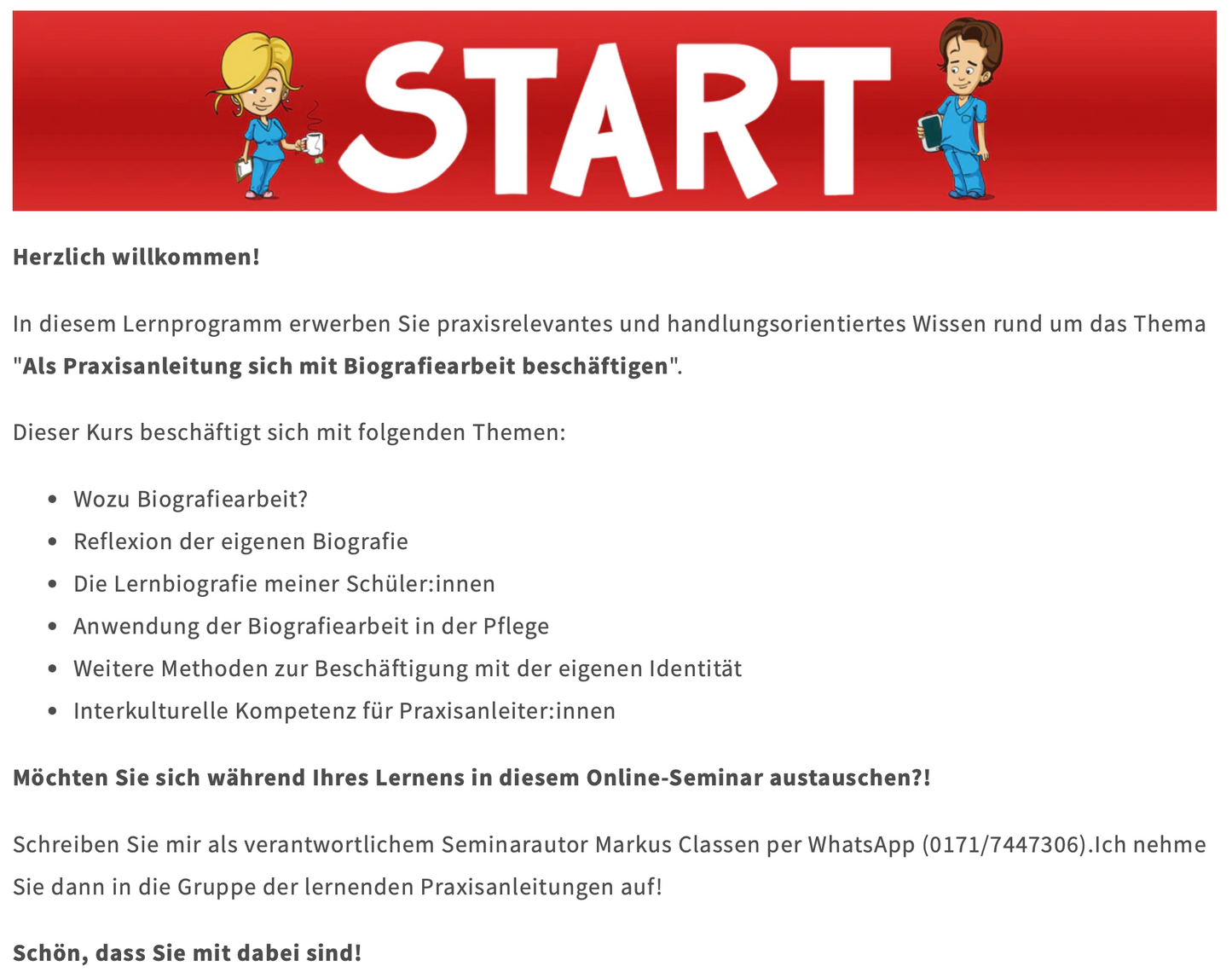 Fit bleiben als Praxisanleitung (24 UE) - Wie mich Gewaltfreie Kommunikation, Resilienz und Biografiearbeit in der Anleitung stärken können