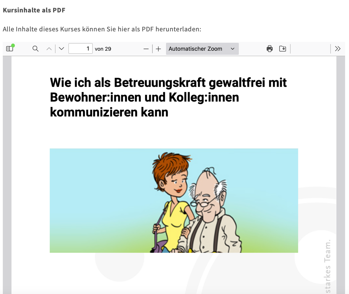 Wie ich als Betreuungskraft gewaltfrei mit Bewohner:innen und Kolleg:innen kommunizieren kann (4 UE)